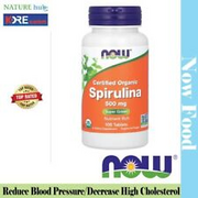 NOW Foods, Certified Organic Spirulina, 3,000 mg, 100 Tablets Exp. 08/2026