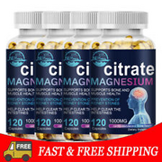 Magnesium Citrate 1000mg, 120/240/480Capsules -Vegetarian, Gluten Free,Non-GMO