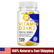 Vitamin K2 (MK7) with D3 1000 IU Supplement,BioPerine Capsules,Strong Bones