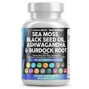 Sea Moss 3000mg + Black Seed Oil 2000mg + Ashwagandha 1000mg + Turmeric + MORE
