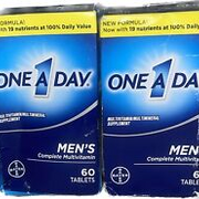 Lot 2 One a Day MEN'S Complete Multivitamin 60 tablets Each.Total 120Tabs.Ex7/25