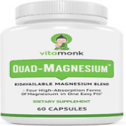 Quad Magnesium Blend by  - with Magnesium Orotate, Glycinate Chelate, Magnesium