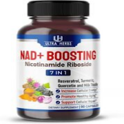NAD+ Boosting Supplement 14,300 Mg NR with Resveratrol Quercetin Milk Thistle-US
