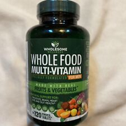 Wholesome Wellness Whole Food Multi Vitamin For Men 120 Tablets Exp 12/25