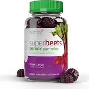 Humann SuperBeets Organic Super Beets Circulation Booster 60 Energy Gummies