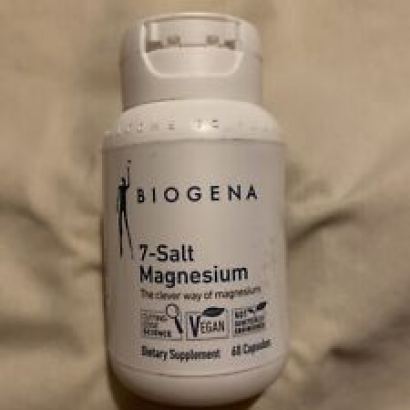 Biogena 7-Salt Magnesium -  60 Vegetarian Capsules Exp 08/26