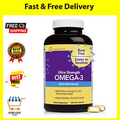 Ultra Strength Omega 3 Fish Oil Supplements - Enteric Coated Burpless Fish Oil -