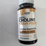 Natural Stack Acetyl-Choline Brain Food Supplement 60 Capsules Expiration11/2026