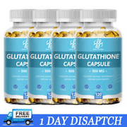 120 Pills L-Glutathione Capsules 500MG Natural Anti-Aging Skin Whitening Pills