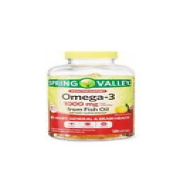 Spring Valley Omega-3 Fish Oil Soft Gels, 1000 Mg, 120 Count Exp:10/2025