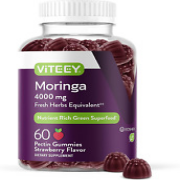 Moringa Leaf Gummies 4000Mg  Immune Support  Energy Booster Green Superfood
