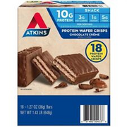 Atkins Protein Wafer Crisps Chocolate Creme 1.27 Ounce (Pack Of 18)