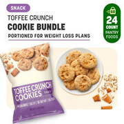 Toffee Crunch Cookie Bites, Delicious, Diet Friendly Snacks, 24 Pack