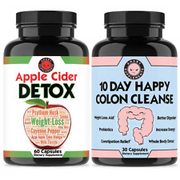 Apple Cider Vinegar Detox & 10 Day Happy Colon Cleanse - Rapid Weight Loss Detox