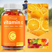 Vitamin C Gummies 300mg - with Elderberry Fruit - Immune Support, Enhance Energy