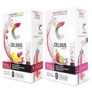CELSIUS On The-Go Powder Stick Energy Packs Dragon Fruit and Cranberry Pack of 2