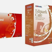 Edmark Red Yeast Coffee + Edmark Gnseng Cafe - (Sugar free Set)