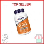 NOW Supplements, (L-Lysine Hydrochloride) 1,000 mg, Double Strength, Amino Acid,