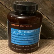 Amazon Elements Elderberry Complex Immune 60 Berry Lozenges Clearance for BB