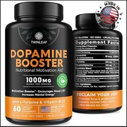 Dopamine Brain Support Supplement, 1000 Mg Blend - Made in USA - with Vitamin B1