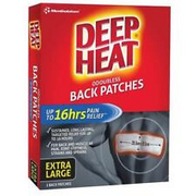 2 × Mentholatum Deep Heat Back Patches 2 Pack 16 Hours of Warmth OzHealthExperts