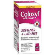 Coloxyl With Senna 200 tablets value pack - OzHealthExperts