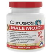 BEST PRICE! MALE MOJO 30 TABS - CARUSO'S NATURAL HEALTH - OzHealthExperts