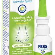 2 × Fess Sensitive Noses Saline Nasal Spray 30ml ozhealthexperts