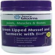 Henry Blooms Green Lipped Mussel 500mg With Turmeric 1500mg 100 Vege Capsulesozh