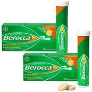 Berocca Vitamin C Energy Tablets Orange Flavour 2 X 30 Tablets DATED 03/21
