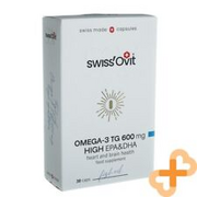 SWISSOVIT Omega-3 TG 600mg EPA DHA Fish Oil Supplement 30 Capsules