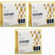 3 Pack Unimate Yerba Mate Supplement LEMON GINGER (30 packet) EXP 11/2025