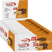 Premier Protein High Protein Bar Chocolate Caramel 16x40g - High Protein Low +