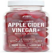 Apple Cider Vinegar Gummies with the Mother 1000Mg - 60 Vegan Gummies - Enhanced