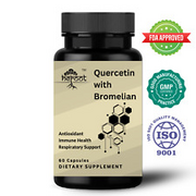 Quercetin with Bromelain 500 mg (2400 GDU/gram) antioxidant immune health 60 cap