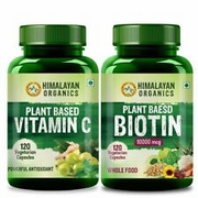 Himalayan Organics Plant-Based Biotin10000mcg / Serve & Vitamin C HERBAL
