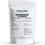 White Label Nutrition Magnesium Citrate Supplement - High Potency - | 30 Capsule