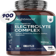 Electrolyte Tablets - 6 Months Supply - 180 Vegan Tablets with Sodium, Magnesium