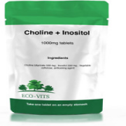 ECO-VITS Choline & INOSITOL (1000Mg) 240 TABS. Recyclable Packaging. Sealed Pouc