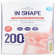 Morrisons in Shape Strawberry Meal Replacement Drink, 348 Count
