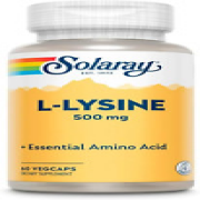 Solaray L-Lysine 500Mg plus Essential Amino Acid - Lab Verified 60 Vegcaps