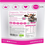 PINK SUN Organic Whey Protein Concentrate Powder Unflavoured 420G (Or Vanilla or
