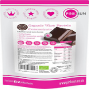 PINK SUN Organic Whey Protein Chocolate Flavour 420G (Or Vanilla or Unflavoured)