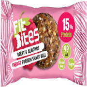 Berry & Almonds Energy Protein Snack Ball - Vegan, Gluten Free, Natural, 6 Ingre