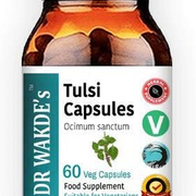 DR WAKDE’S Tulsi Capsules (Holy Basil) (60 Veg Caps, Ayurvedic Supplement, Vegan