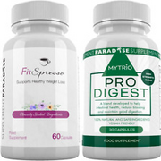 Fitspresso Weight Management Capsules & Mytrio Pro Digest Glucomannan 500Mg Supp