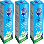 3 Pack - Milkaid Lactase Enzyme Drops for Lactose Intolerance Relief | Fast Acti