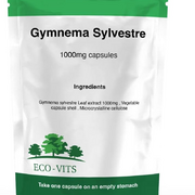ECO-VITS GYMNEMA SYLVESTRE (1000Mg) 240 CAPS Recyclable Packaging. Sealed Pouch