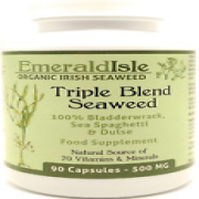 Triple Blend Seaweed Tablets 500 Mg 90 Capsules Certified Organic Harvested in N