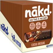 Nakd Cocoa Delight Natural Fruit & Nut Bars - Vegan - Healthy Snack - Gluten - x